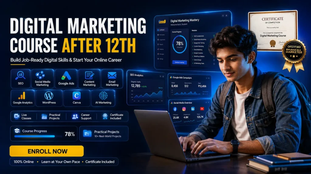 digital marketing course after 12th